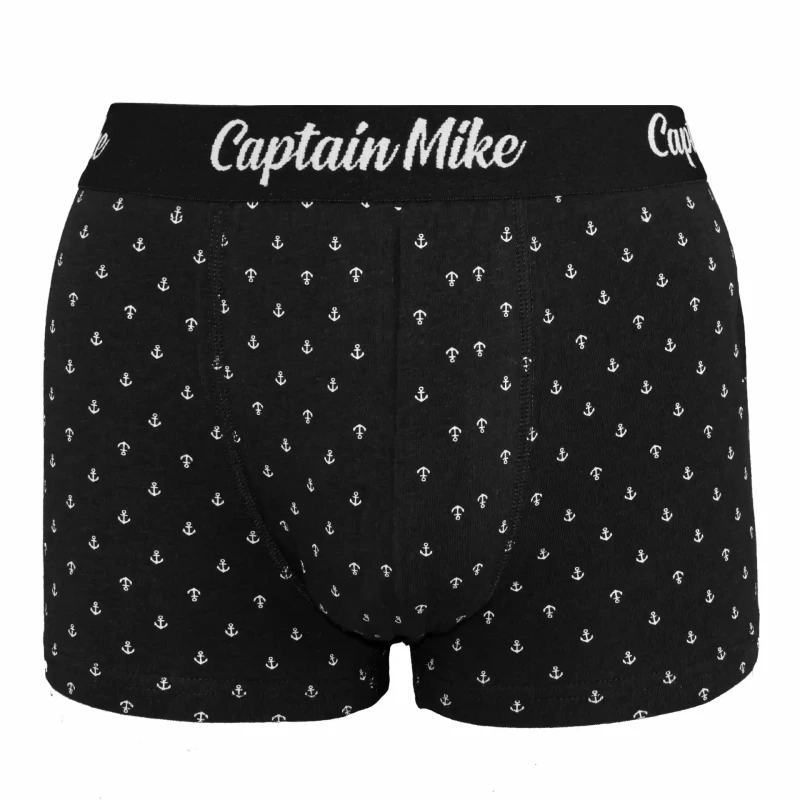 Bokserki męskie 3 pack mix kolor w kotwice Captain Mike
