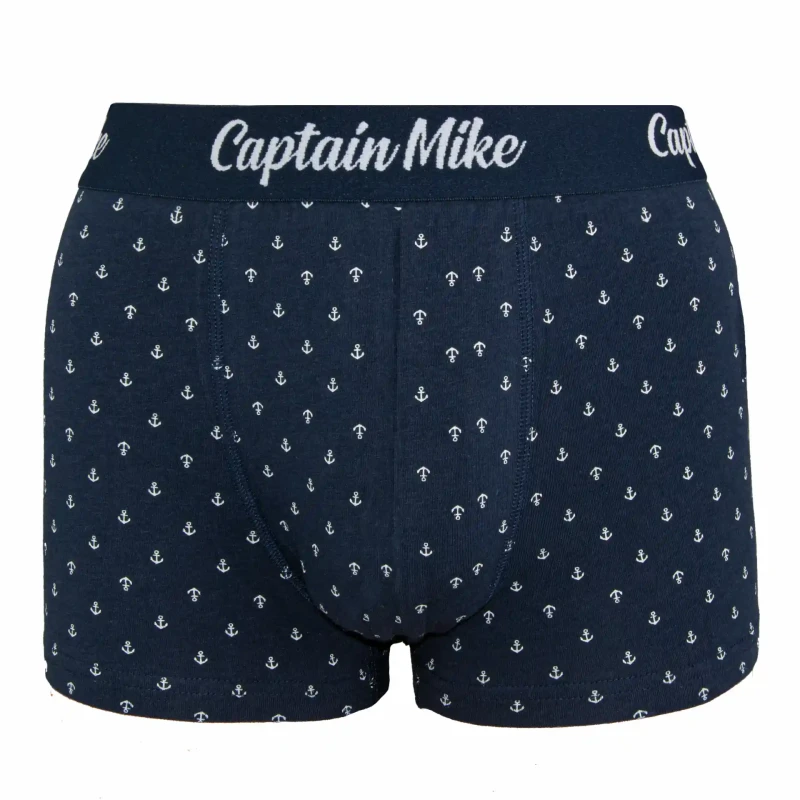 Bokserki męskie 3 pack mix kolor w kotwice Captain Mike