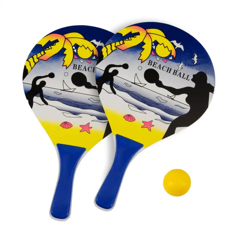 Zestaw do gry plażowej BEACH BALL 2 paletki + piłeczka zabawa na plażę i do ogrodu