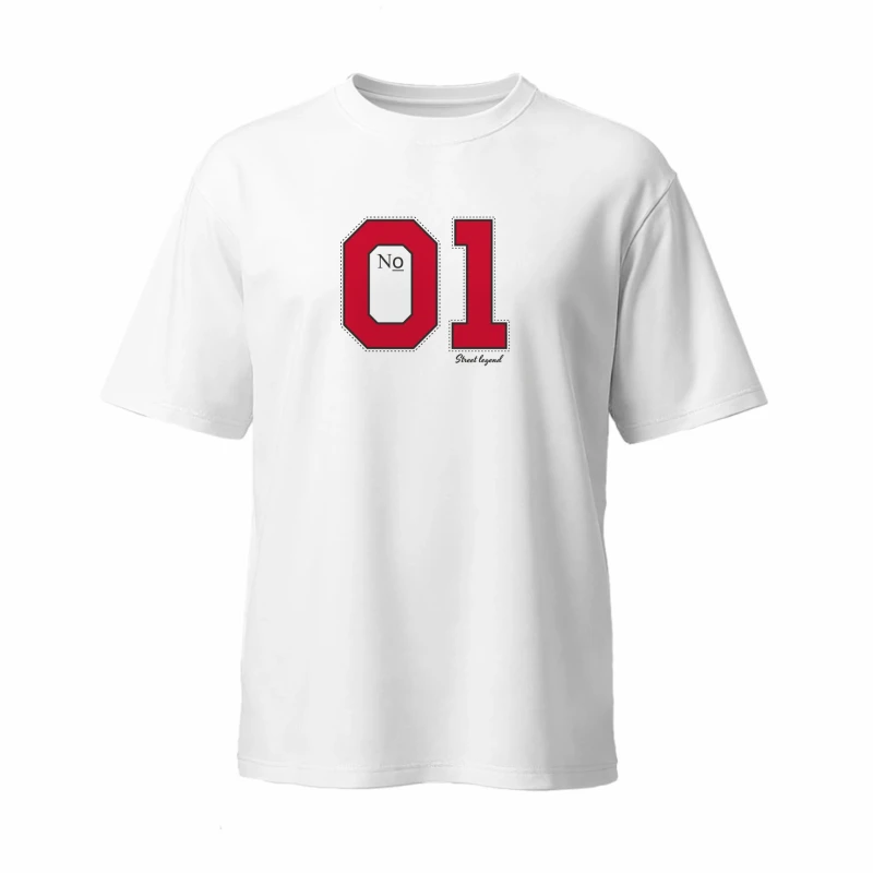 Męska koszulka T-shirt oversize z nadrukiem BAWEŁNA TURECKA biała