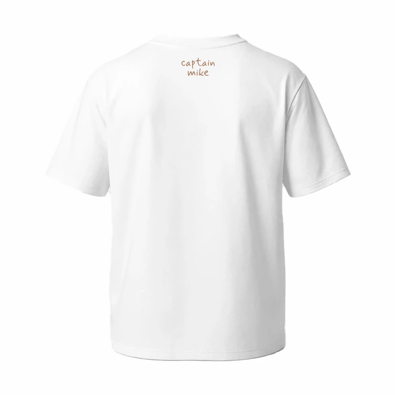 Męska koszulka T-shirt oversize z nadrukiem BAWEŁNA TURECKA biała