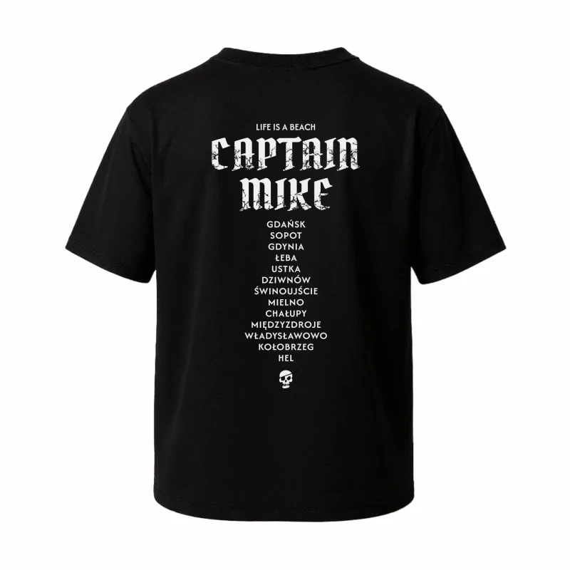 Męska koszulka T-shirt oversize z nadrukiem BAWEŁNA TURECKA czarna
