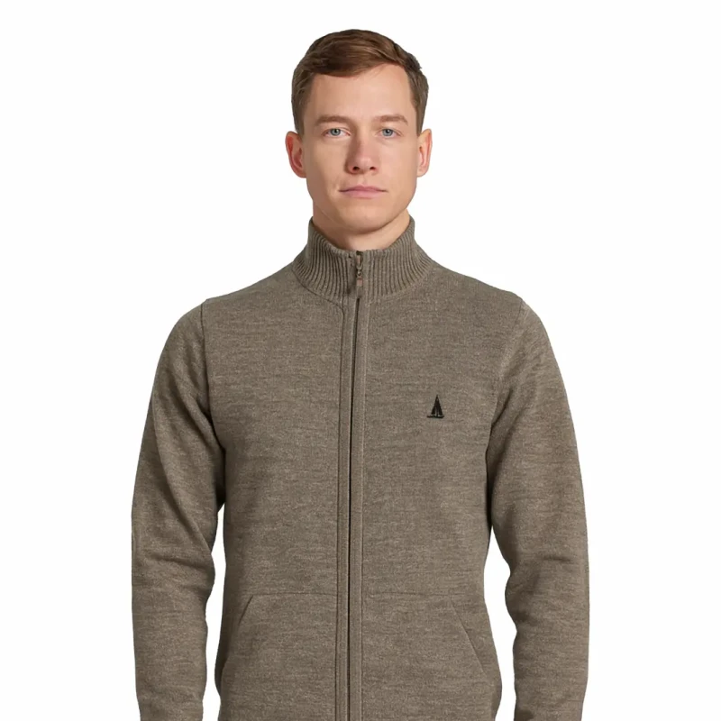 Sweter męski rozpinany beżowy Captain Mike