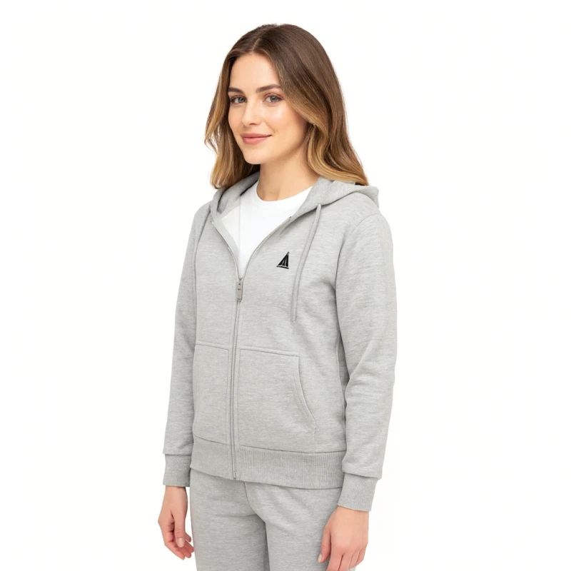 Bluza Damska Rozpinana Ocieplana Szara Captain Mike