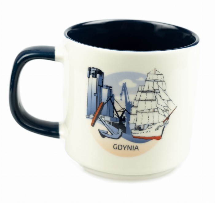 Kubek kolekcjonerski morski pamiątka Bałtyk Gdynia