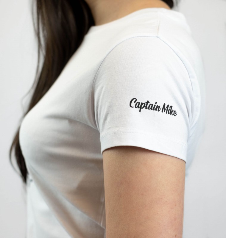 certyfikat OEKO-TEX, koszulka, damska, t-shirt, bawełniana, elastyczna, markowa, kotwica, z kotwicą, dopasowany krój, wygodna na rożne okazje, na lato, na jesień, na wiosnę