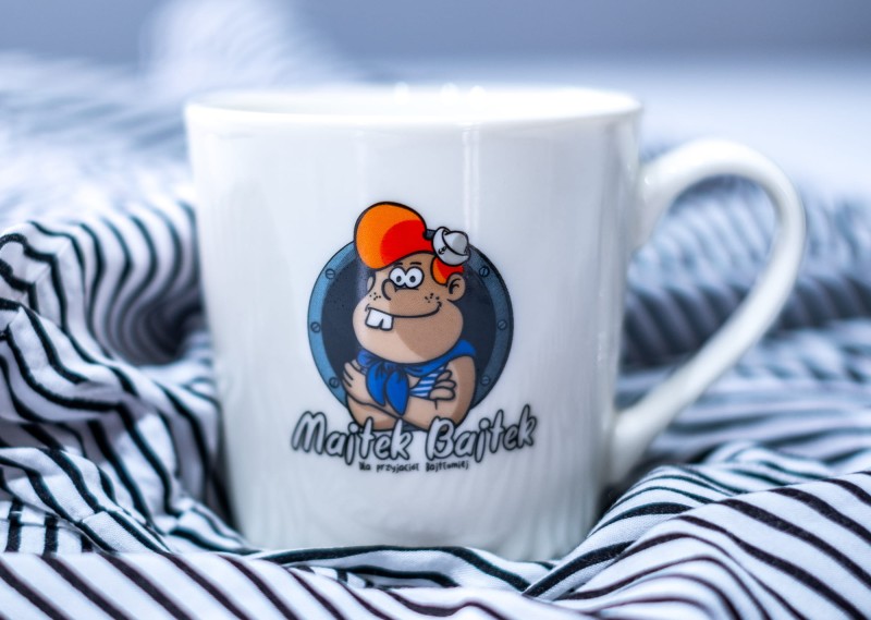 Kubek prezent dla dzieci pamiątka znad morze Majtek Bajtek®