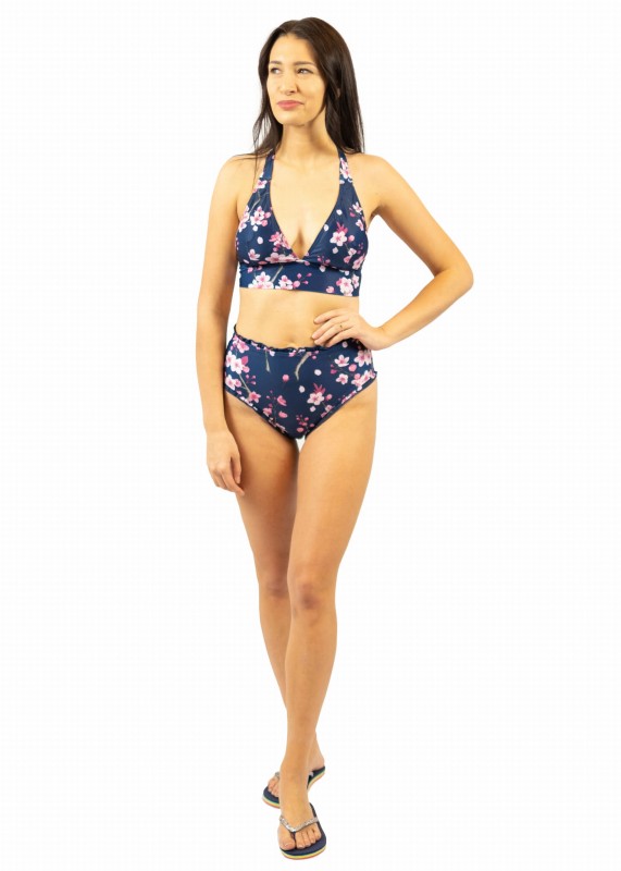 Strój kąpielowy damski, bikini, wysoki stan