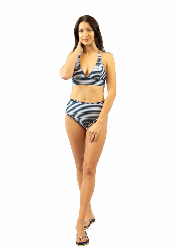 Strój kąpielowy damski, bikini, wysoki stan
