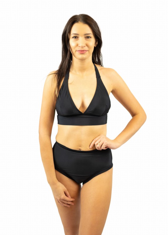 Strój kąpielowy damski, bikini, wysoki stan