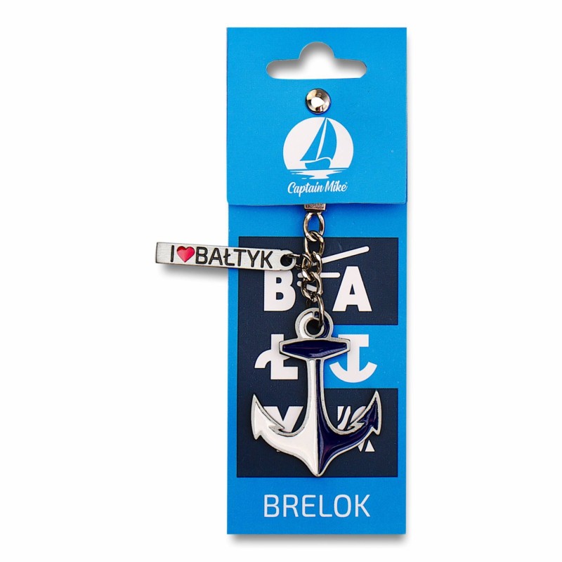 brelok, klucze, do kluczy, zawieszka, z nad morza, morze, pamiątka, Captain Mike, I love bałtyk