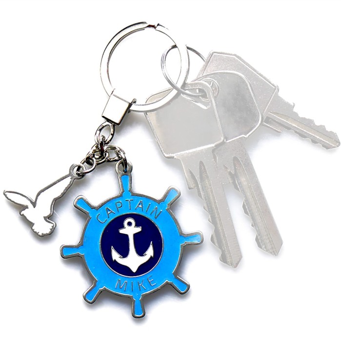 Brelok do kluczy zawieszka koło sterowe znad morza  Dziwnówek Captain Mike®