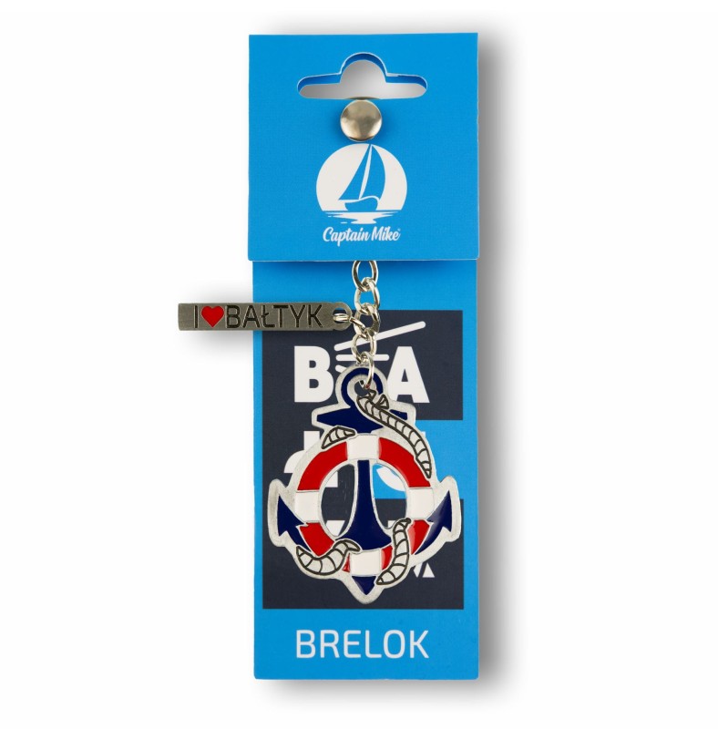 brelok do kluczy, zawieszka do kluczy, morski wzór